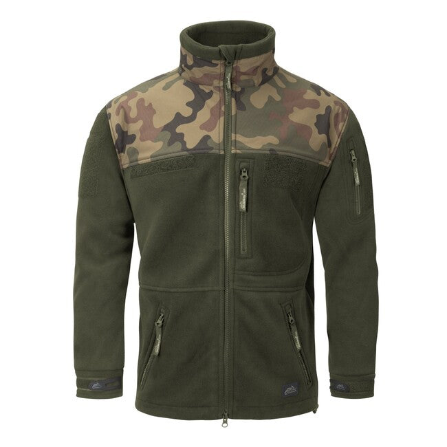 Helikon-Tex Infantry Fleece Μπουφάν, μαύρο woodland, 330g/m2