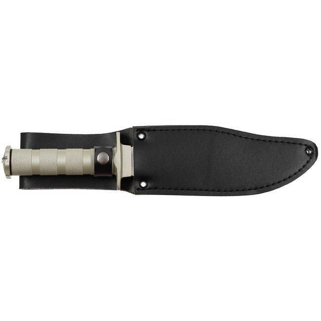Fox Outdoor Μαχαίρι Επιβίωσης με Θήκη, Ασημί, Αλουμινένια Χειρολαβή