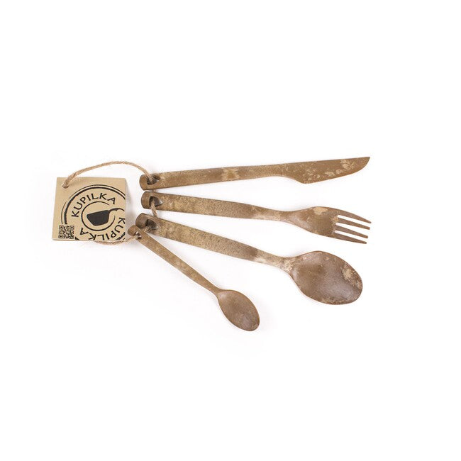 Kupilka CUTLERY Σετ Κουταλοπήρουνων Camping, Καφέ
