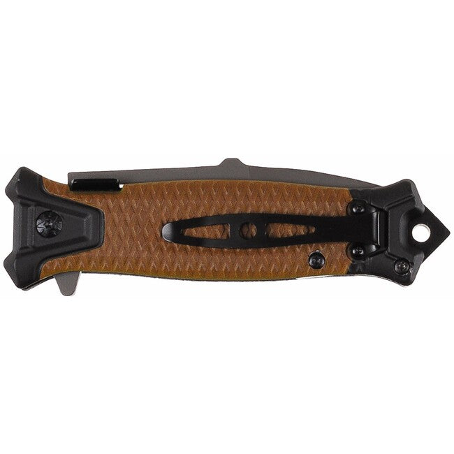 Fox Outdoor Snake Μαχαίρι Jack μιας χειρός, coyote tan, μεταλλική λαβή