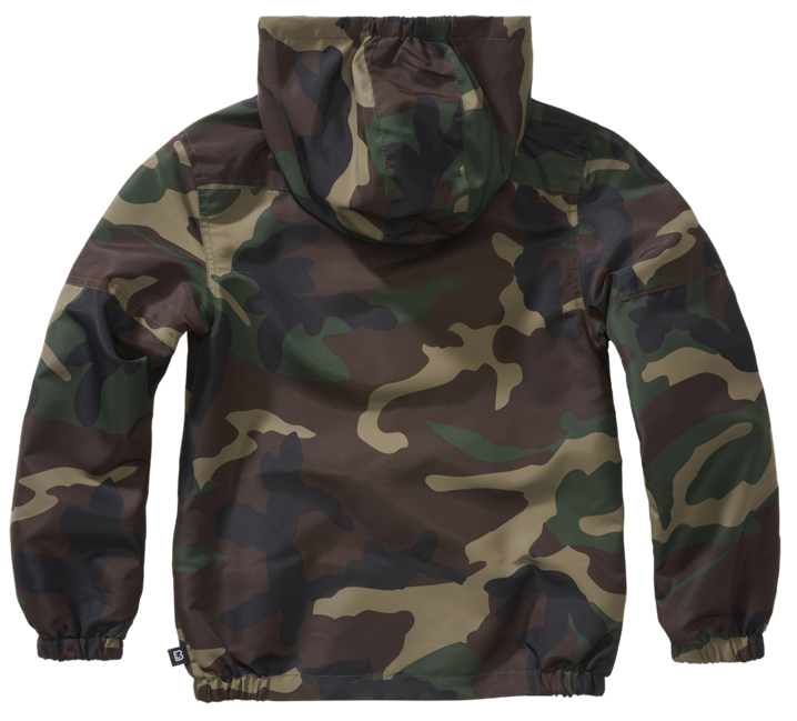 Brandit Summer Frontzip Windbreaker Μπουφάν Παιδική, Woodland