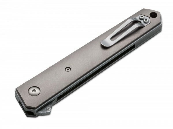 BÖKER® Kwaiken Flipper Μαχαίρι Τσέπης, δαμασκό τιτάνιο, 9 cm