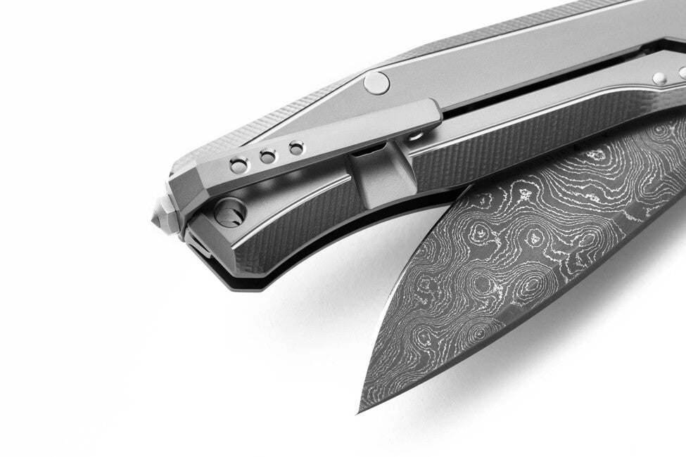 Lionsteel MYTO MT01D Πολυτελές Μαχαίρι Τσέπης με Λαβή από Μασίφ Τιτάνιο, GY