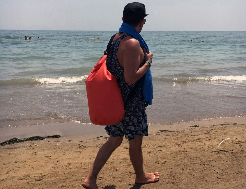 BasicNature Σακίδιο Πλάτης 500D Αδιάβροχο 35 L, Κόκκινο