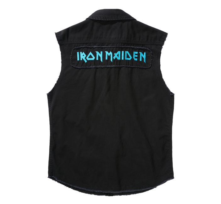 Brandit Iron Maiden FOTD vintage αμάνικο μπλουζάκι, μαύρο