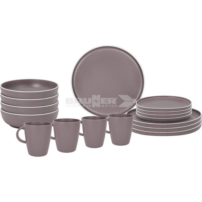 Brunner Lunch Box Dolomit σετ σκεύη κατασκήνωσης, μωβ