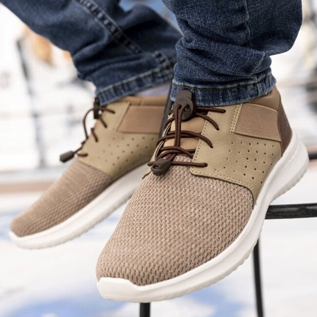 Lock Laces κορδόνια παπουτσιών, καφέ
