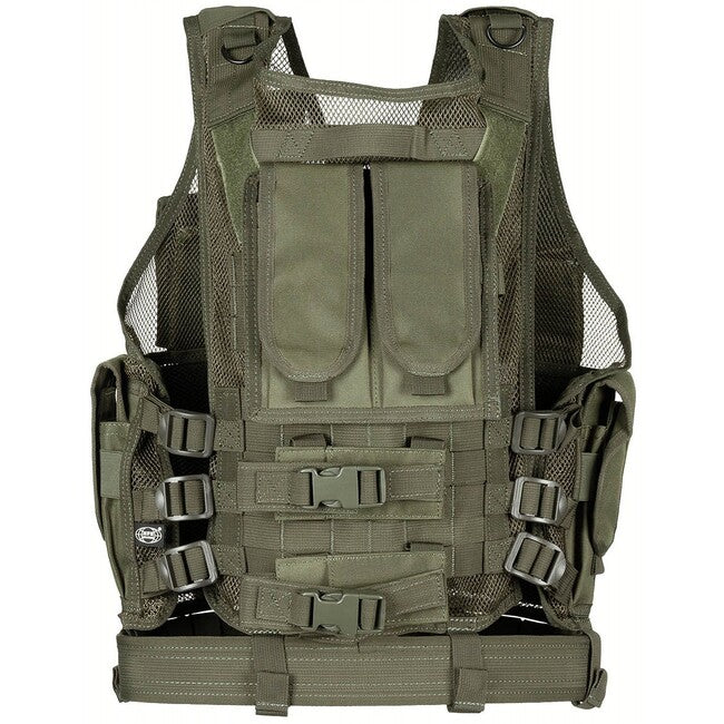 MFH USMC αμάνικο γιλέκο με ζώνη, OD green