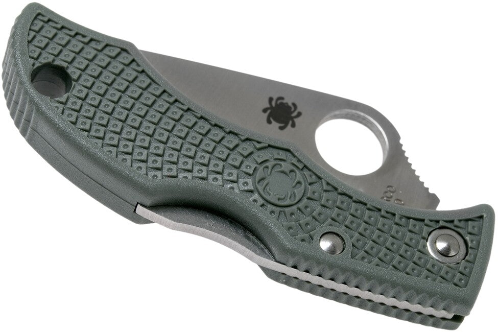 Spyderco Ladybug 3 Lightweight Τσέπης Μαχαίρι FRN, πράσινο γκρι, 4,9 cm