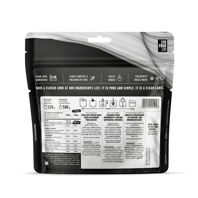 LYOfood Μακαρόνια Bolognese 500g