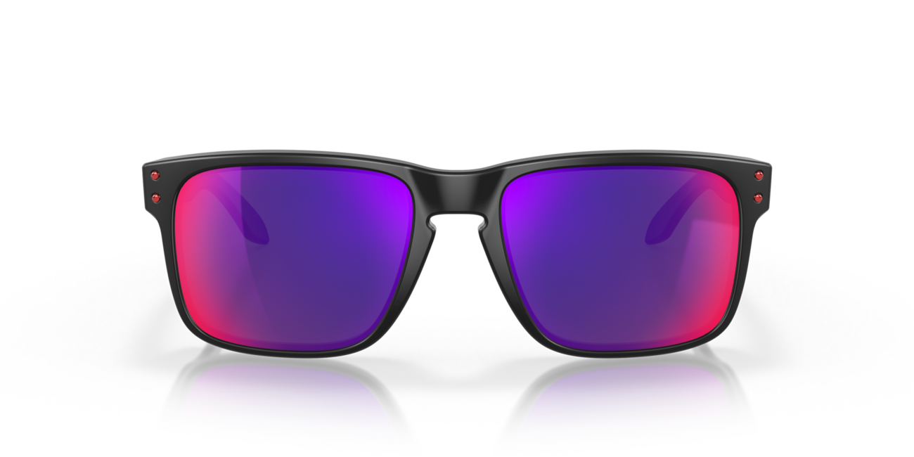Oakley HOLBROOK Ηλιακά Γυαλιά με Σκελετό Matte Black και Φακούς Positive Red Iridium, 57