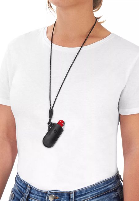 Victorinox Δερμάτινη Θήκη για Μαχαίρι Τσέπης, Γκρι