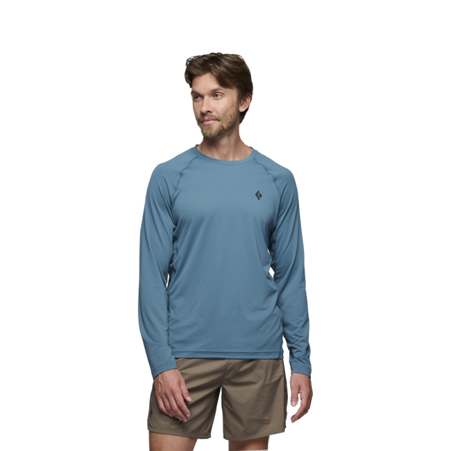 Black Diamond Alpenglow Crew μπλουζάκι ανδρικό με μακρύ μανίκι, creek blue