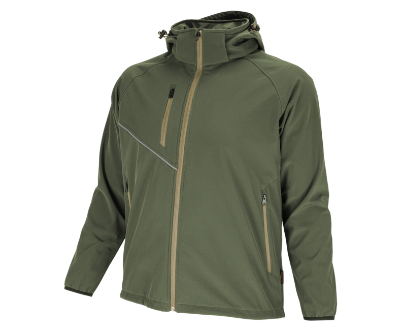 BENNON FORCE Μπουφάν Softshell, Μαύρο/Άμμος