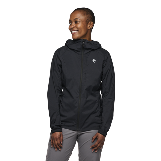 Black Diamond Alpine Start Hoody Ultralight Softshell Μπουφάν γυναικείο, μαύρο