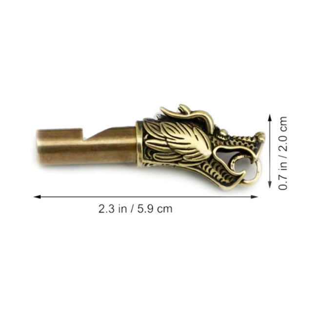 WARAGOD DragonHorn Χάλκινο Vintage Σφύριγμα με Δράκο 115 dB
