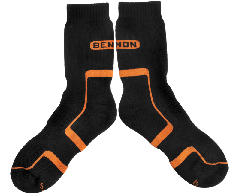 BENNON TREK SOCK κάλτσες τρεκινγκ, μαύρο/πορτοκαλί