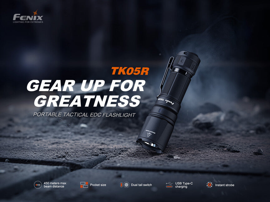 Fenix TK05R Επαναφορτιζόμενος Φακός LED