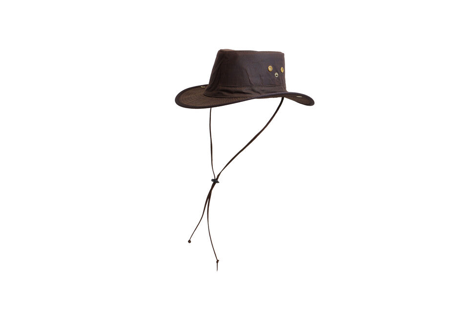 Origin Outdoors Συμπιέσιμο καπέλο Oilskin, καφέ