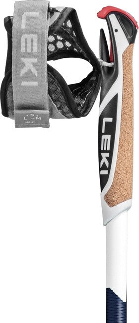 LEKI Smart Supreme Nordic Walking μπατόν περιπάτου, ναυτικό μπλε σκούρο μεταλλικό-σκούρο μπλε-λευκό, 100 - 130 cm