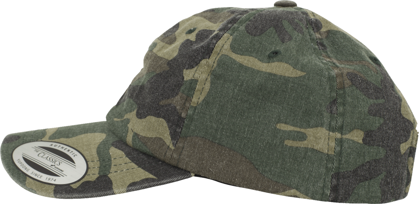 Brandit Low Profile Camo Καπέλο με Κασκέτο Ξέπλυτο Εφέ, Woodland