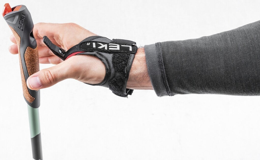 LEKI Μπατόν Nordic Walking Smart Response, Σκούρο ανθρακί-καπνό πράσινο-λευκό