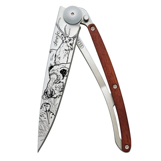 Deejo Tattoo Hunting Διπλωνόμενο Μαχαίρι Κυνηγιού coralwood