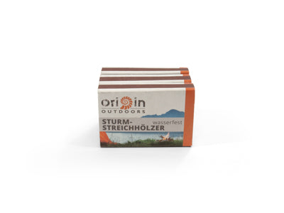 Origin Outdoors Σπίρτα Ανθεκτικά στον Άνεμο και το Νερό, 3x20 τεμάχια