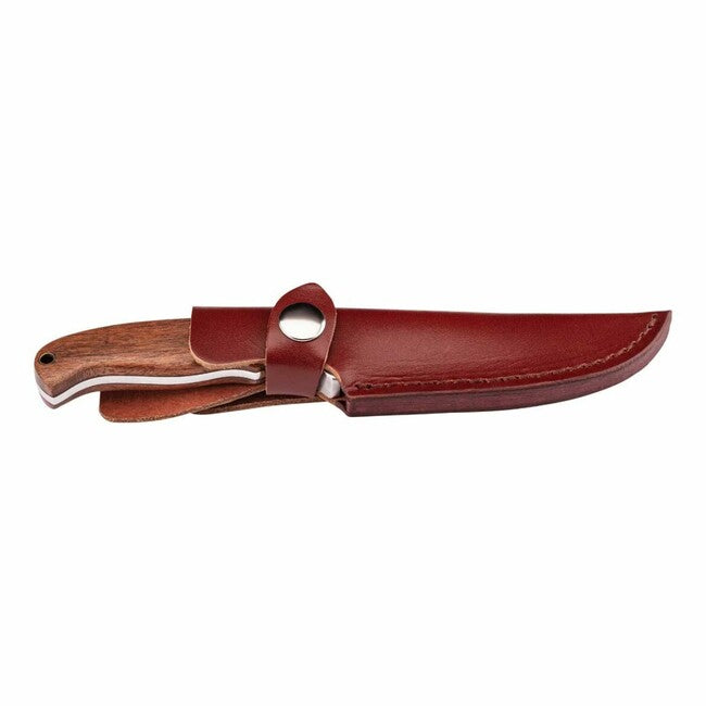 Herbertz Πολυχρήστικο Μαχαίρι 9 cm Damask Drewud Cocobolo, Θήκη Δέρματος