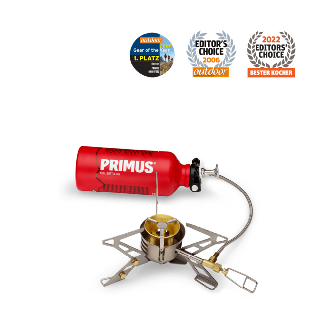 PRIMUS OmniFuel II μαγειρική σόμπα με φιάλη καυσίμου και θήκη