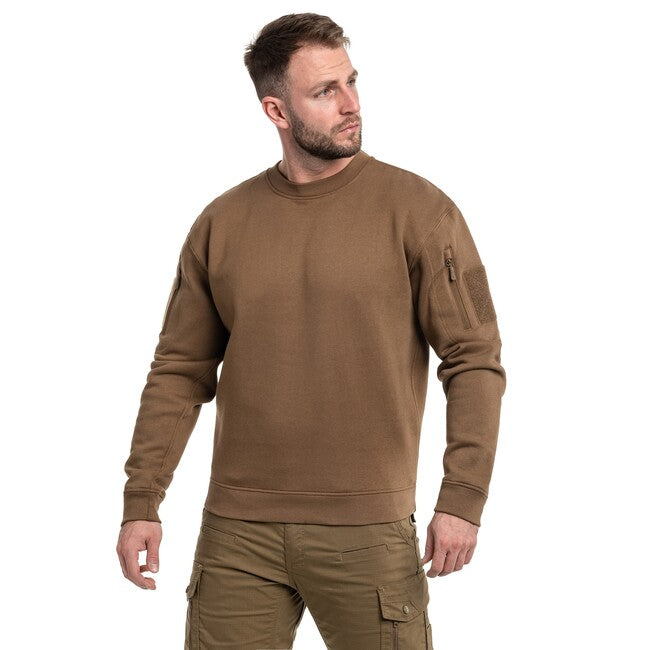 Mil-Tec Tactical round neck sweatshirt, dark coyote
