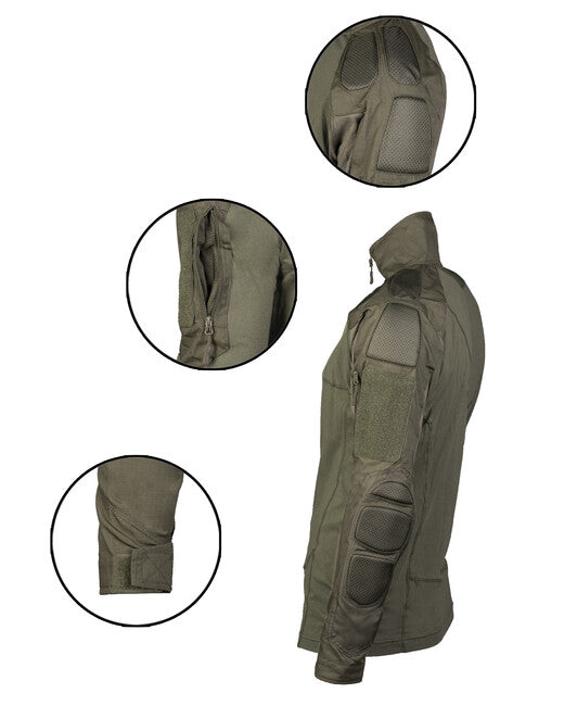 Mil-Tec Μπλουζάκι Tactical με Μακρύ Μανίκι, Πράσινο