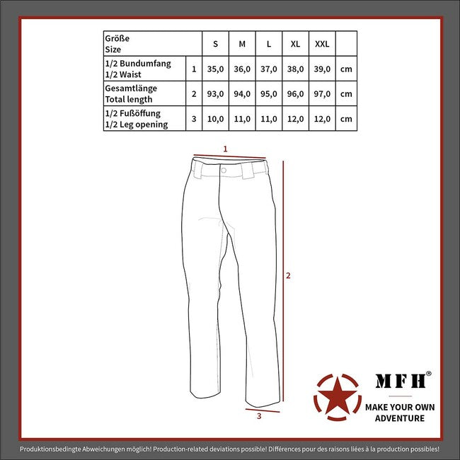 Fox Outdoor Θερμο-Λειτουργικό Παντελόνι Μεγάλου Μήκους, Μαύρο