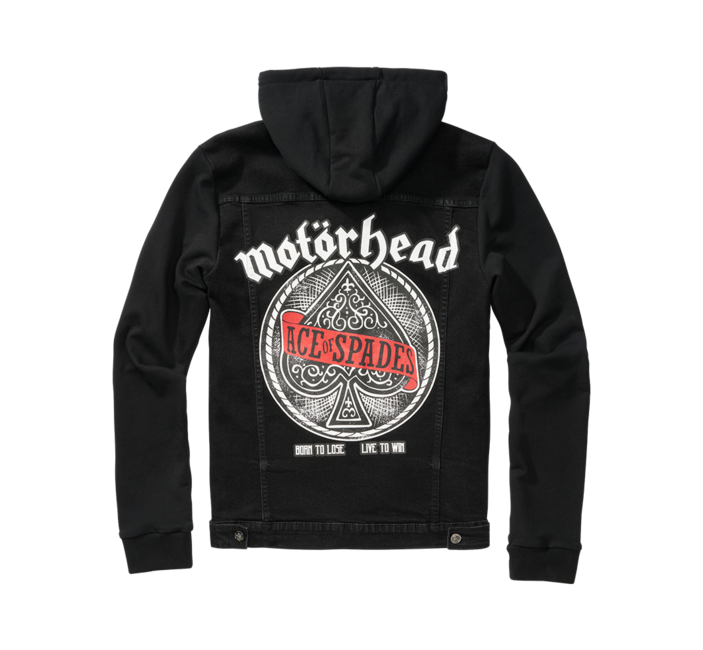 Brandit Motörhead Cradock τζάκετ denim, μαύρο-μαύρο