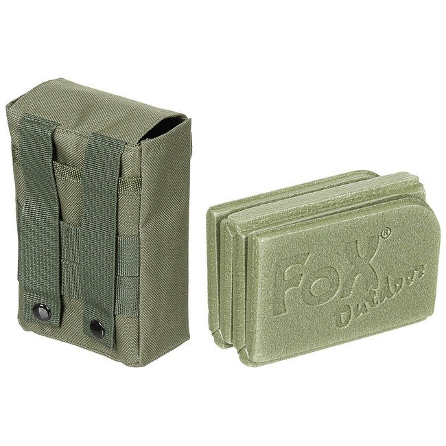 Fox Outdoor Αναδιπλούμενη Θερμική Υποστρώματα Καθίσματος με Τσέπη Molle, Λαδί