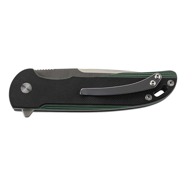 Herbertz Μονόχειρο Σουγιάδικο Μαχαίρι Einhandmesser 9 cm, Μαύρο-Πράσινο, G10