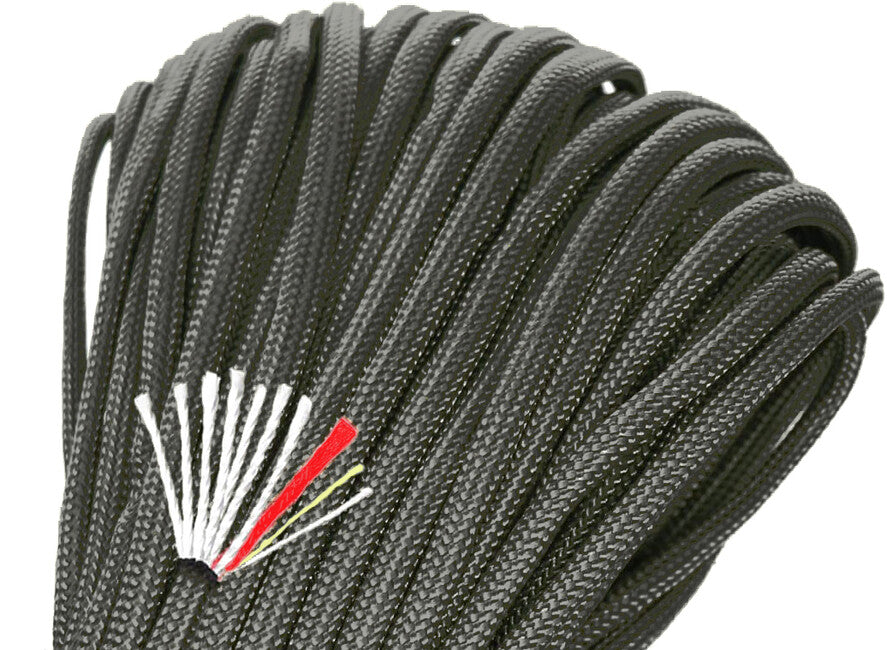 Origin Outdoors Lighter 4in1 Paracord, μαύρο, 30 m