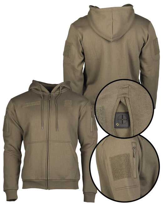 Mil-Tec Φούτερ Tactical με Φερμουάρ, Ranger Green