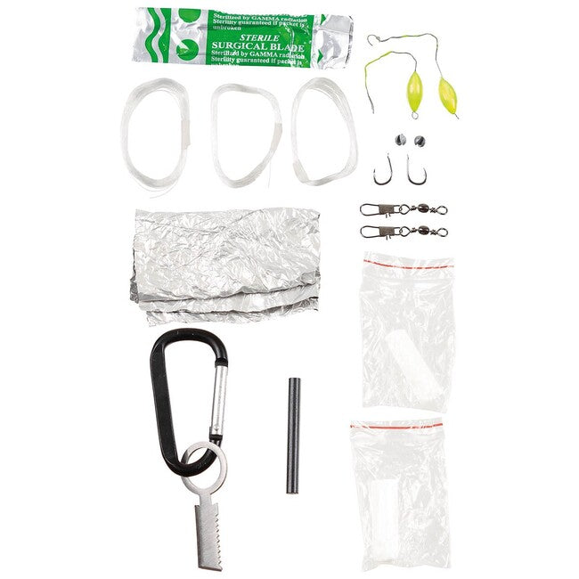 MFH Parachute Cord Σετ Επιβίωσης, μαύρο