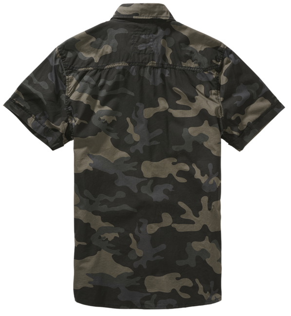 Brandit Roadstar Κοντομάνικο Πουκάμισο, darkcamo
