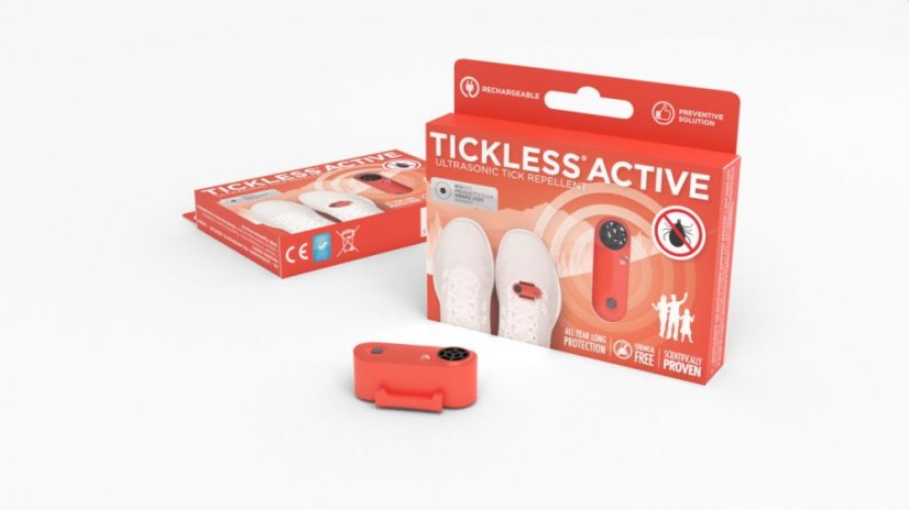 Tickless Active Υπερηχητικό Απωθητικό Τσιμπουριών, κοραλί