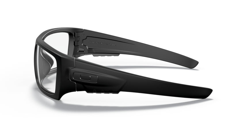 Oakley Det Cord Μπαλιστικά Γυαλιά με Διάφανο Φακό, Ματ Μαύρο