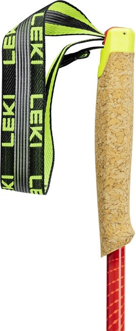 LEKI Alphatrail FX.One Superlite Ραβδοί Trail Running, Φυσικός Ανθρακας - Φωτεινό Κόκκινο - Νέον Ροζ