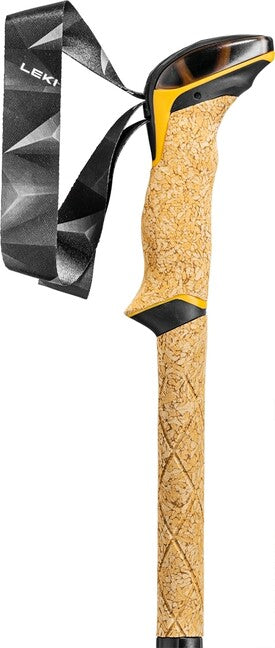 LEKI Cressida FX Carbon AS ραβδοι πεζοποριας, λευκό-mango-ασημι, 100 - 120 cm