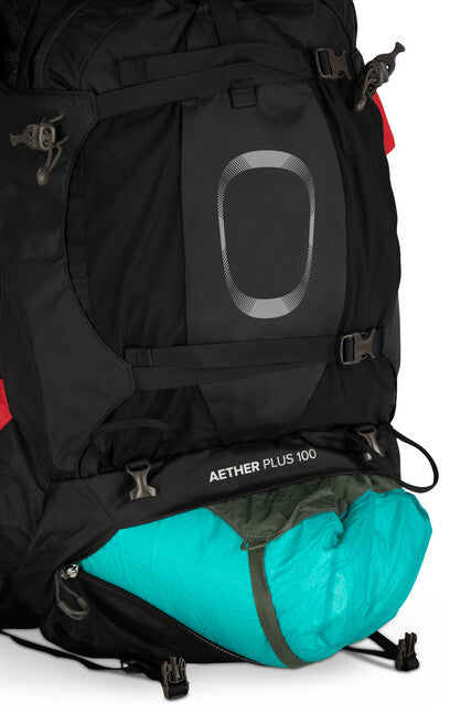 OSPREY AETHER PLUS 100 σακίδιο πλάτης τουριστικό, μαύρο