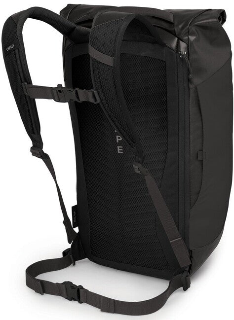 OSPREY TRANSPORTER ROLL TOP σακίδιο πλάτης αστικό, μαύρο