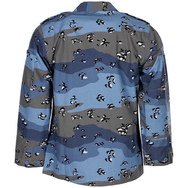 MFH Μπουφάν Πολέμου BDU Rip Stop, Chocolate Chip Blue Camo