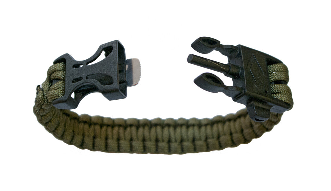 Origin Outdoors Bracelet Paracord με Κόρνα Σήματος και Χάλυβα Πυρομαχίας
