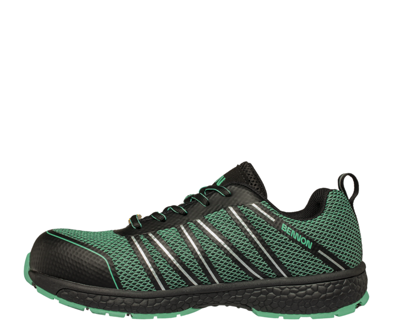 BENNON Vectra S1 ESD NM low work shoes, turquoise/black