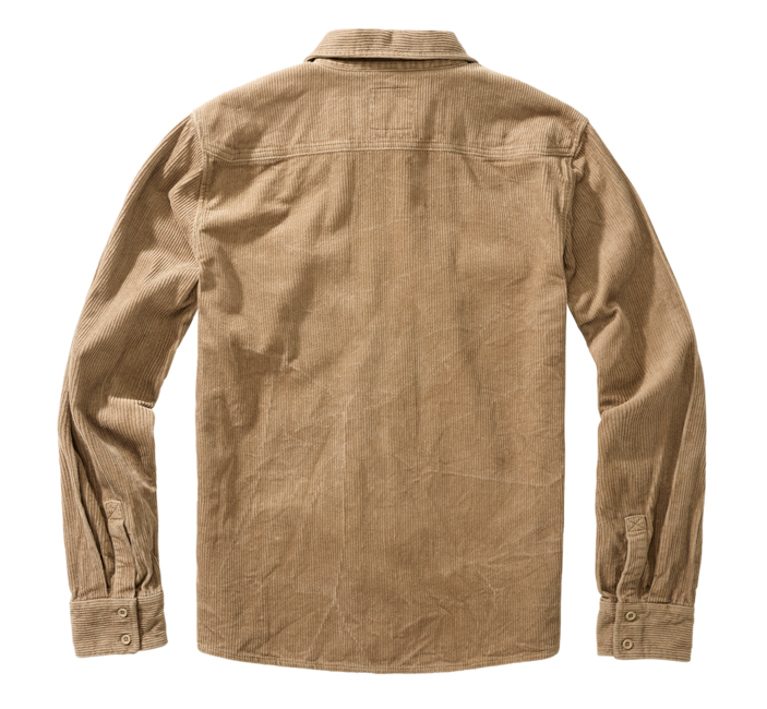 Brandit Corduroy Classic Πουκάμισο με Μακριά Μανίκια, Καμηλό